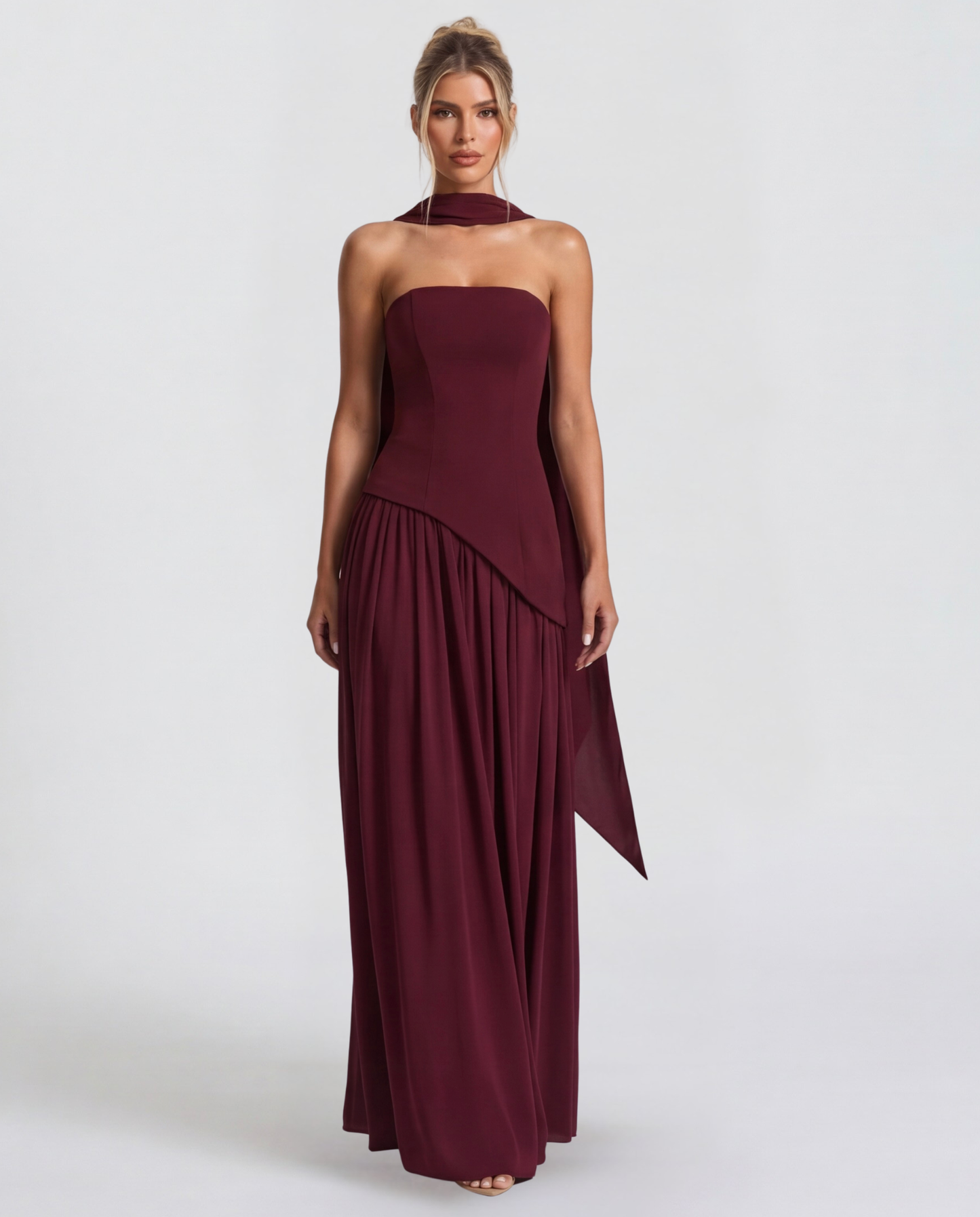 Celia | Vestido bicolor Con corte