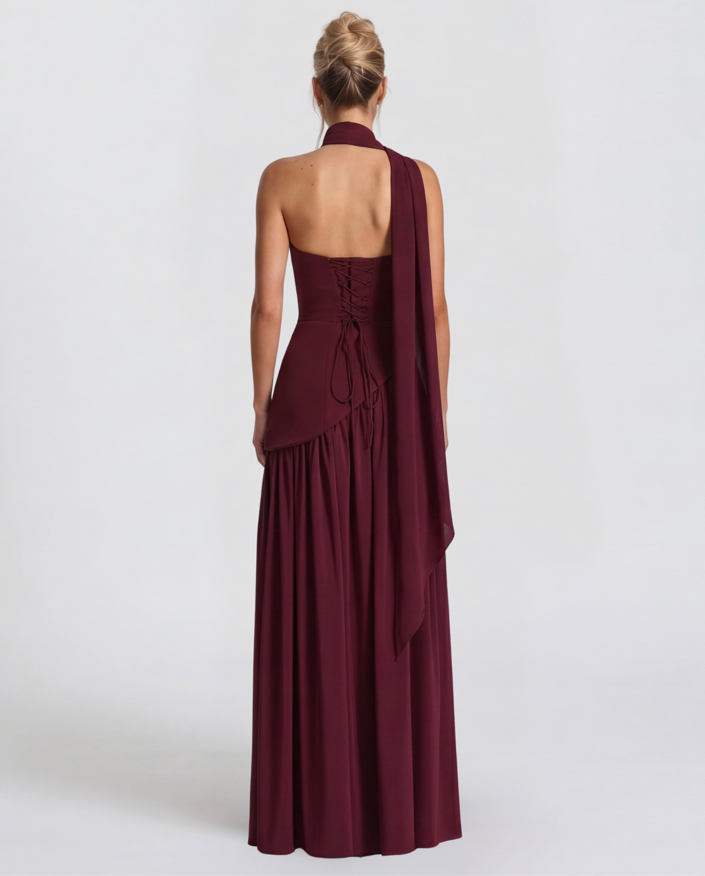 Celia | Vestido bicolor Con corte