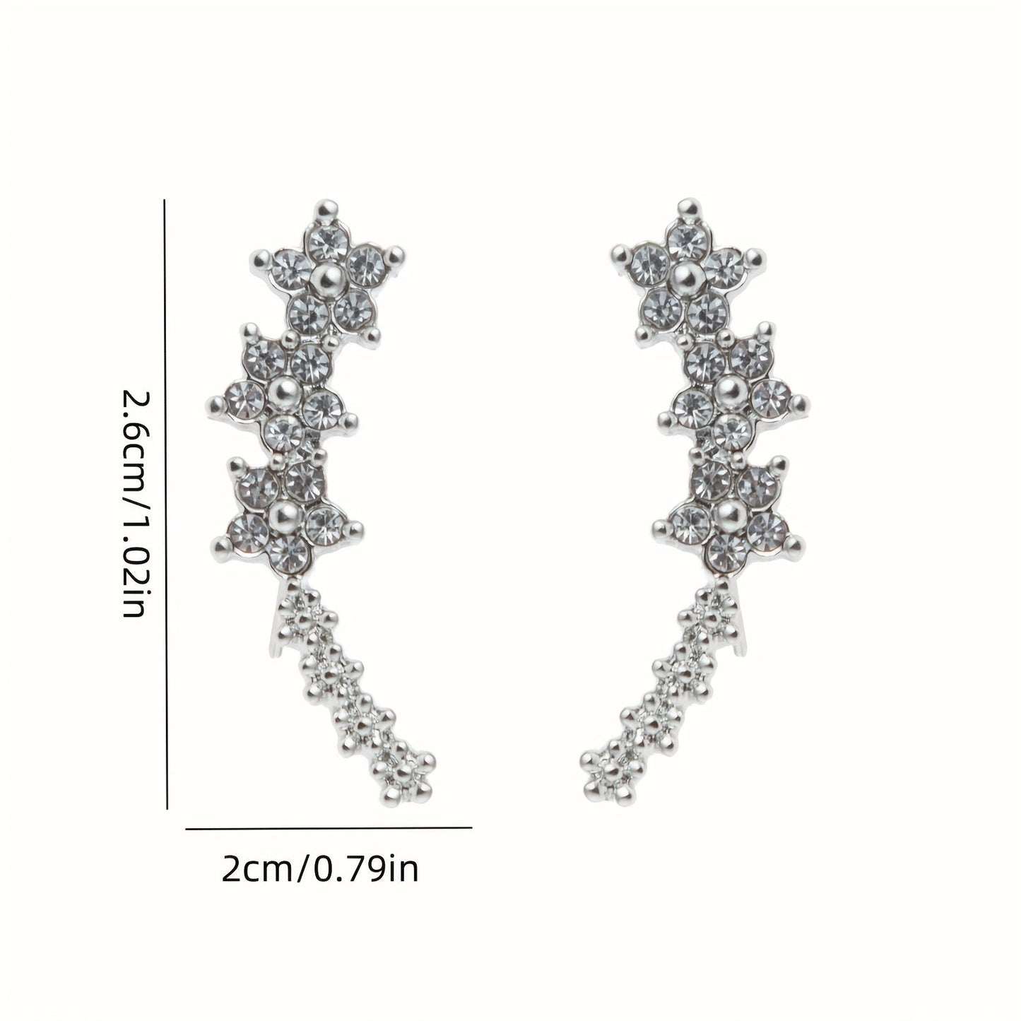 Pendientes con forma de flor, diseño atemporal
