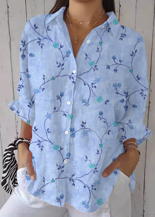 Liva | Blusa con bordado floral elegante