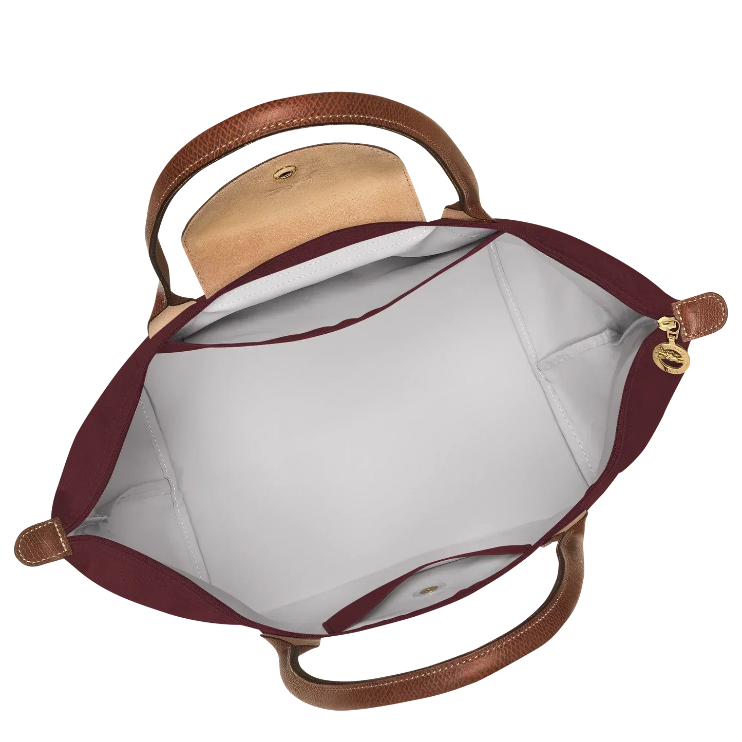 Bolso tote plegable grande | color burdeos