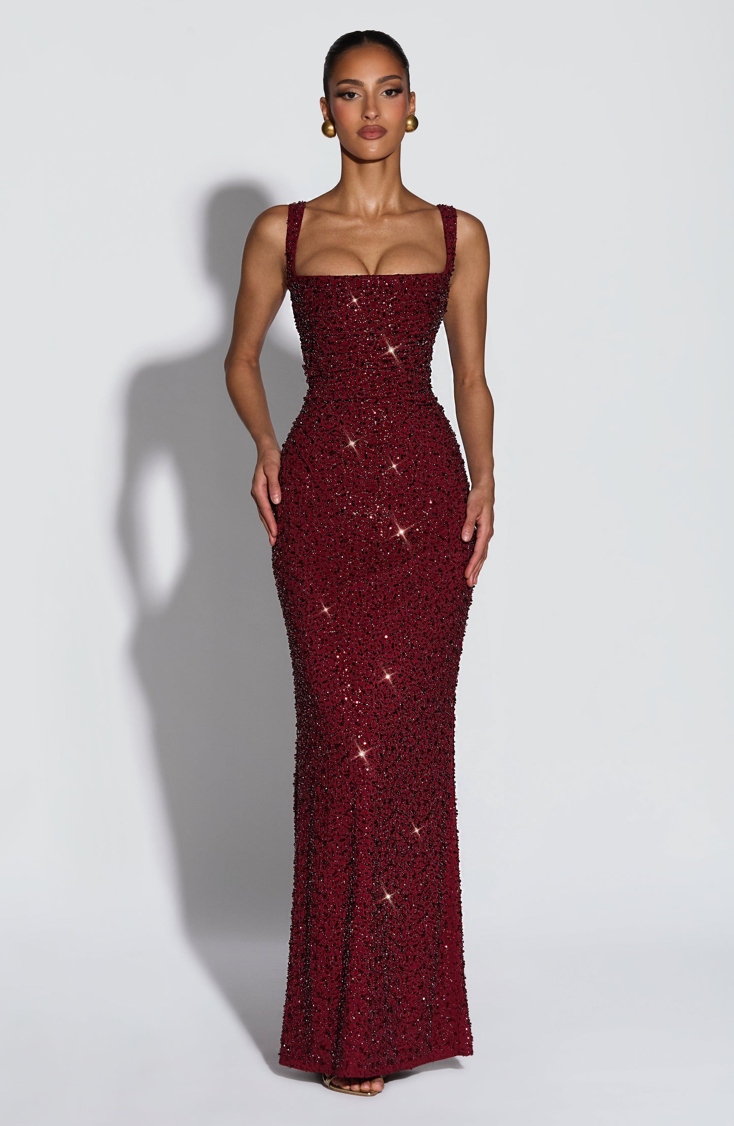 Perla™ | Vestido largo de lentejuelas con espalda descubierta — brilla en cada paso