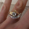 Anillo vintage en oro y plata: elegancia atemporal