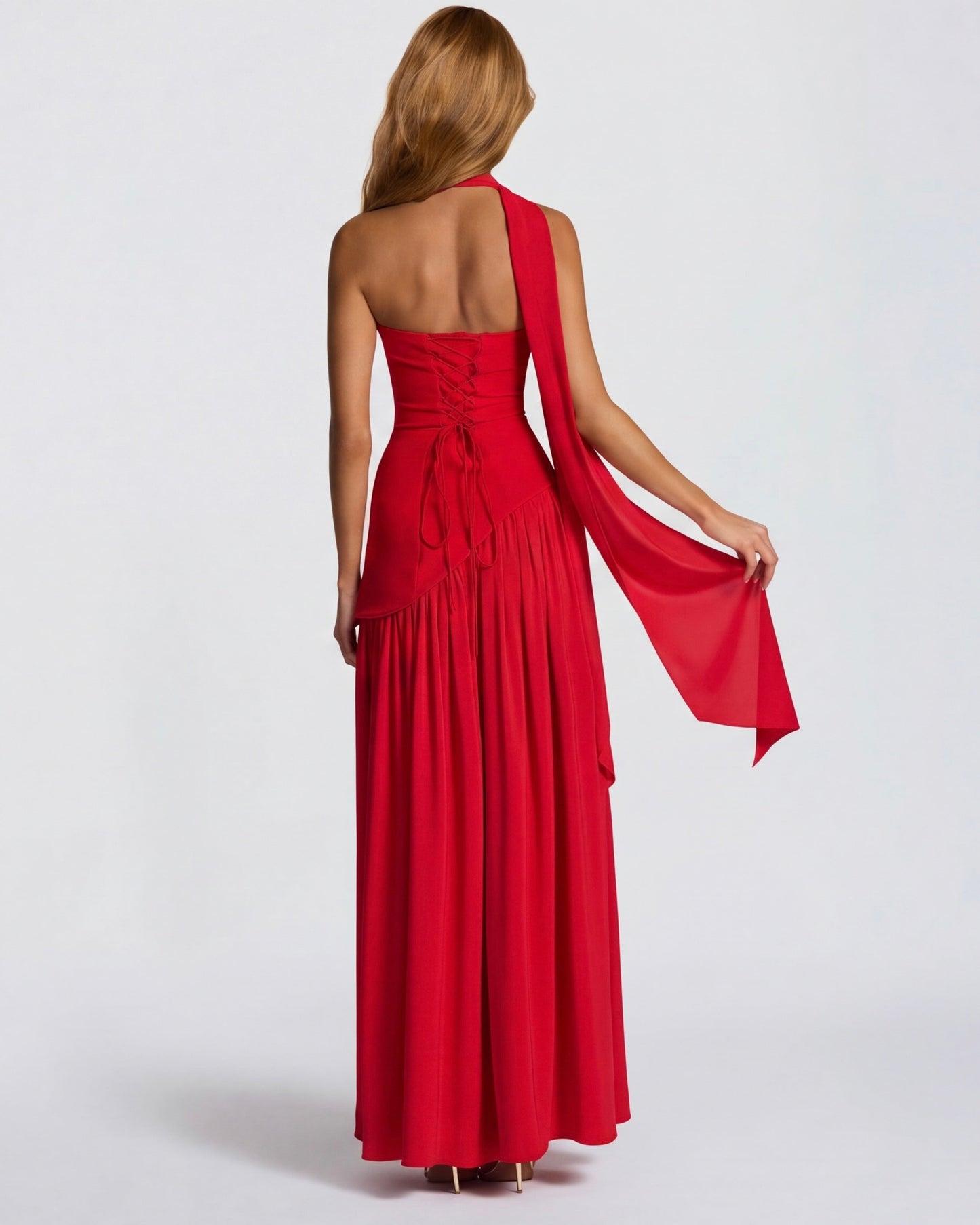 Celia | Vestido bicolor Con corte