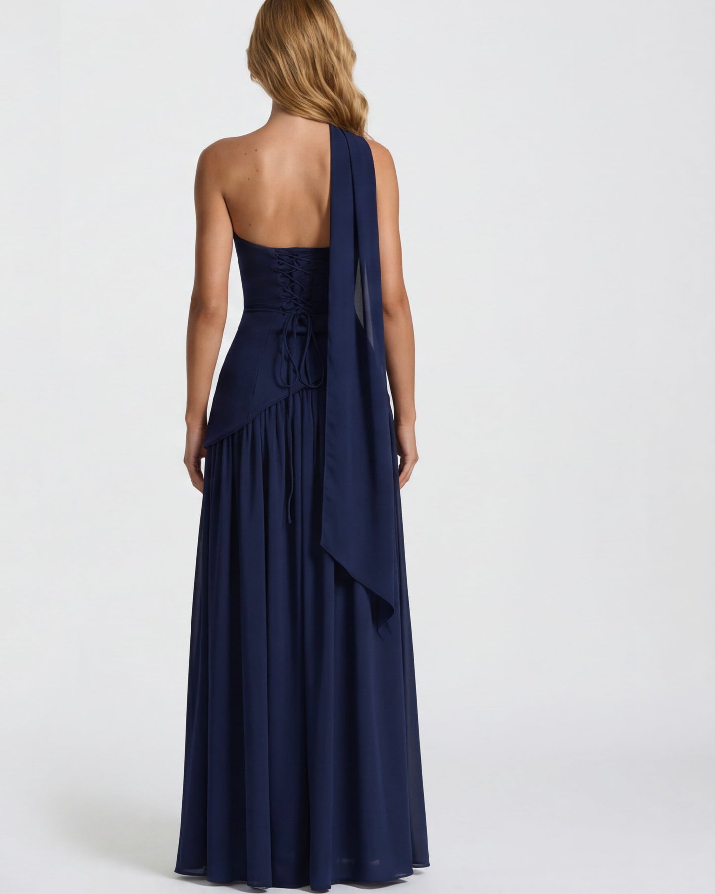 Celia | Vestido bicolor Con corte
